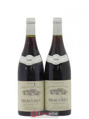 Mercurey Vignobles Saint Paul Berger Rive 2000 - Lot of 2 Bottles