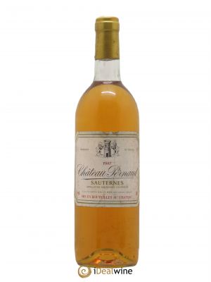Sauternes Château Pernaud 1987 - Lot of 1 Bottle