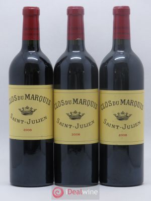Clos du Marquis  2008 - Lot of 3 Bottles
