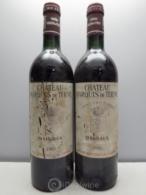 Château Marquis de Terme 4ème Grand Cru Classé  1982 - Lot of 2 Bottles