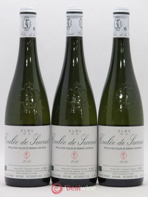 Savennières Clos de la Coulée de Serrant Vignobles de la Coulée de Serrant - Nicolas Joly  2016 - Lot of 3 Bottles