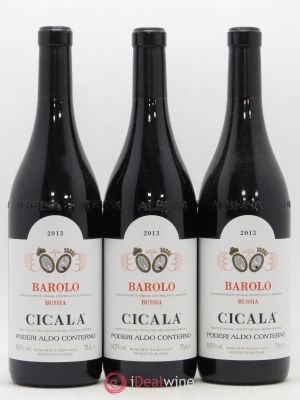 Barolo DOCG Cicala Bussia 2013 - Lot of 3 Bottles