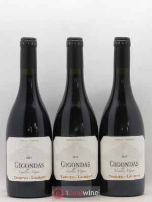 Gigondas Vieilles vignes Tardieu Laurent 2015 - Lot of 3 Bottles