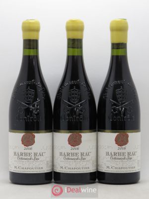 Châteauneuf-du-Pape Barbe Rac Chapoutier  2016 - Lot of 3 Bottles