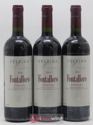 IGT Toscane Felsina Fontalloro 2016 - Lot of 3 Bottles