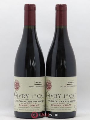 Givry 1er Cru Clos du Cellier aux Moines Joblot (Domaine)  2010 - Lot of 2 Bottles