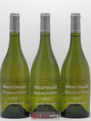Meursault 1er Cru Les Genevrières François Mikulski  2015 - Lot of 3 Bottles