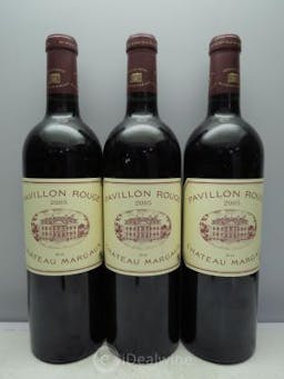 Pavillon Rouge du Château Margaux Second Vin  2005 - Lot de 3 Bouteilles