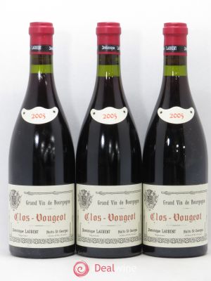 Clos de Vougeot Grand Cru Dominique Laurent  2005 - Lot of 3 Bottles