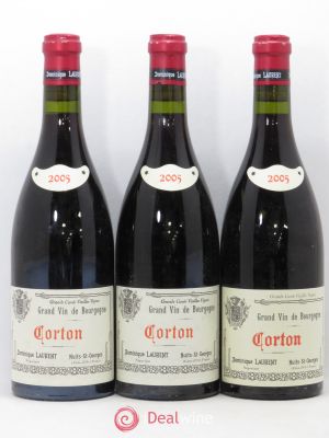 Corton Grand Cru Grande cuvée Vieilles vignes Dominique Laurent 2005 - Lot of 3 Bottles
