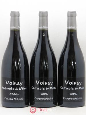 Volnay 1er Cru Santenots du Milieu François Mikulski (no reserve) 2006 - Lot of 3 Bottles