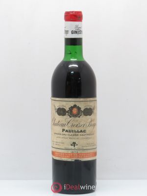 Château Croizet Bages 5ème Grand Cru Classé  1973 - Lot of 1 Bottle