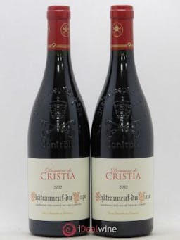Châteauneuf-du-Pape Domaine de Cristia (no reserve) 2012 - Lot of 2 Bottles