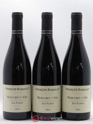 Mercurey 1er cru Les Vasées Raquillet 2016 - Lot of 3 Bottles