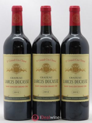Château Larcis Ducasse 1er Grand Cru Classé B  2012 - Lot of 3 Bottles