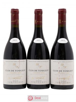 Clos de Vougeot Grand Cru Tortochot (Domaine)  2015 - Lot of 3 Bottles
