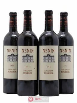 Château Nenin  2012 - Lot of 4 Bottles