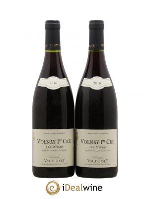Volnay 1er Cru Les Mitans Domaine C. Vaudoisey (no reserve) 2016 - Lot of 2 Bottles