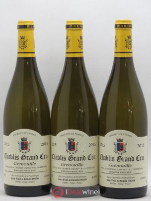 Chablis Grand Cru Grenouille Jean-Paul & Benoît Droin (Domaine)  2015 - Lot of 3 Bottles