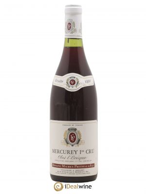 Mercurey 1er Cru Clos l'Eveque Domaine Maurice Protheau (no reserve) 1991 - Lot of 1 Bottle
