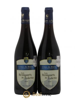 Côtes du Rhône Les Remparts de Tulette Cave de Costebelle (no reserve) 2014 - Lot of 2 Bottles