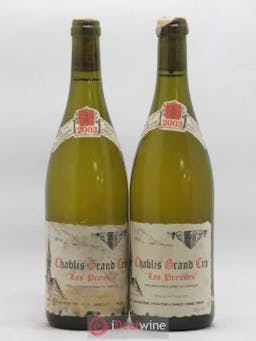 Chablis Grand Cru Les Preuses René et Vincent Dauvissat  2003 - Lot of 2 Bottles