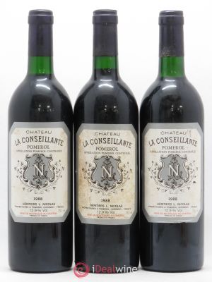 Château la Conseillante  1988 - Lot of 3 Bottles