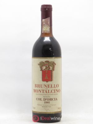 Brunello di Montalcino DOCG Col d'Orcia 1981 - Lot of 1 Bottle