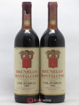 Brunello di Montalcino DOCG Col d'Orcia 1981 - Lot de 2 Bouteilles