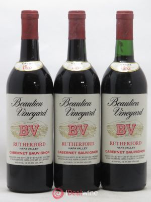 USA Rutherford Napa Valley Cabernet Sauvignon Beaulieu Vineyards 1985 - Lot of 3 Bottles