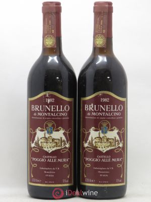 Brunello di Montalcino DOCG Castello Poggio alla Mura 1982 - Lot of 2 Bottles