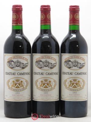 Château Camensac 5ème Grand Cru Classé  1993 - Lot of 3 Bottles