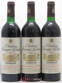 Château Prieuré Lichine 4ème Grand Cru Classé  1984 - Lot of 3 Bottles