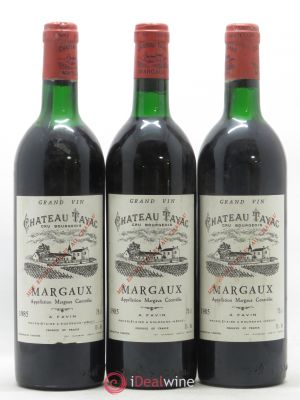 Château Tayac Cru Bourgeois  1985 - Lot of 3 Bottles