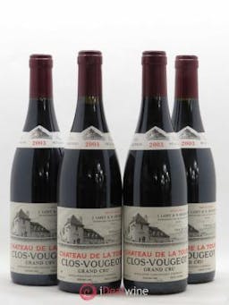 Clos de Vougeot Grand Cru Vieilles Vignes Château de la Tour  2003 - Lot of 4 Bottles