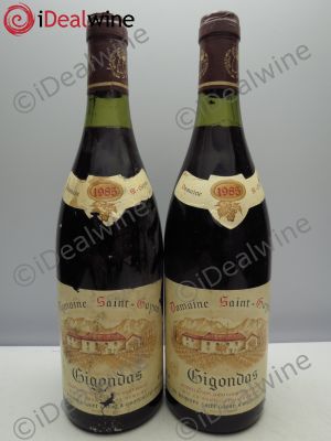 Gigondas Domaine Saint-Gayan  1985 - Lot of 2 Bottles