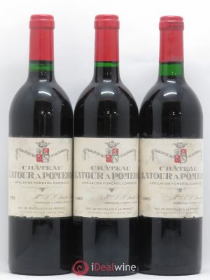Château Latour à Pomerol  1989 - Lot of 3 Bottles