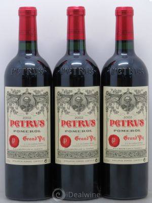 Petrus  2002 - Lot of 3 Bottles