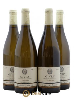 Givry Champs Pourot Domaine Ragot 2015 - Lot of 4 Bottles