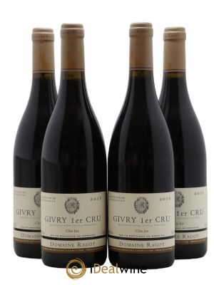 Givry 1er Cru Clos Jus Ragot (Domaine)  2015 - Lot of 4 Bottles