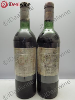 Château Margaux 1er Grand Cru Classé  1970 - Lot of 2 Bottles