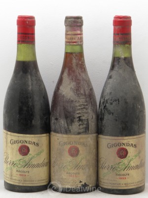 Gigondas Amadieu 1953 - Lot of 3 Bottles