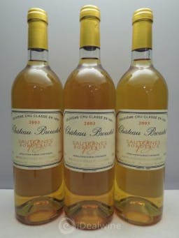 Château Broustet 2ème Grand Cru Classé null 2003 - Lot of 3 Bottles