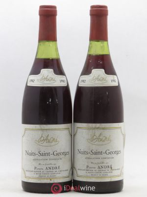 Nuits Saint-Georges Pierre André 1982 - Lot of 2 Bottles