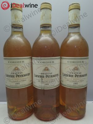 Château Lafaurie-Peyraguey 1er Grand Cru Classé  1991 - Lot of 3 Bottles