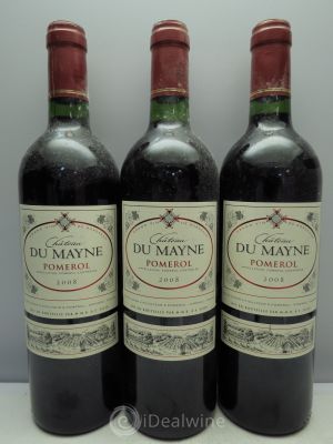 Pomerol Château du Mayne 2008 - Lot of 3 Bottles