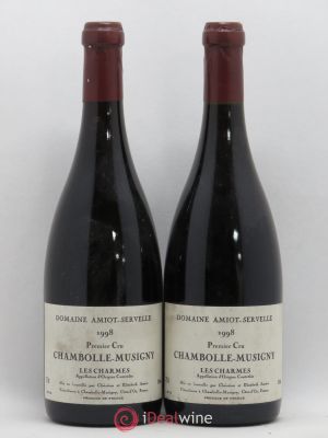 Chambolle-Musigny 1er Cru Les Charmes Amiot-Servelle (Domaine)  1998 - Lot de 2 Bouteilles
