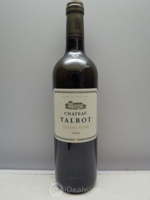 Château Talbot Caillou Blanc  2008 - Lot of 1 Bottle