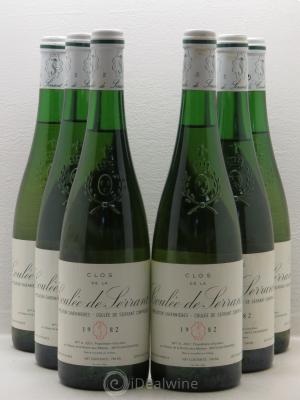 Savennières Clos de la Coulée de Serrant Nicolas Joly  1982 - Lot of 6 Bottles