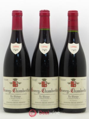 Gevrey-Chambertin En Champs Denis Mortet (Domaine) Vieilles vignes  1996 - Lot de 3 Bouteilles